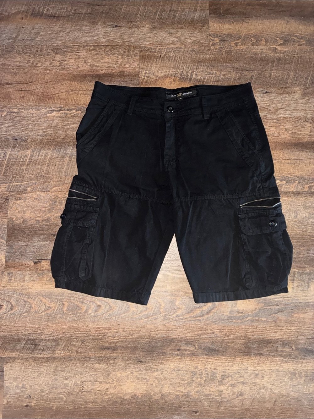Men's Black Cargo Shorts - Classic Utility Style
